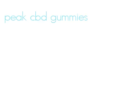 peak cbd gummies